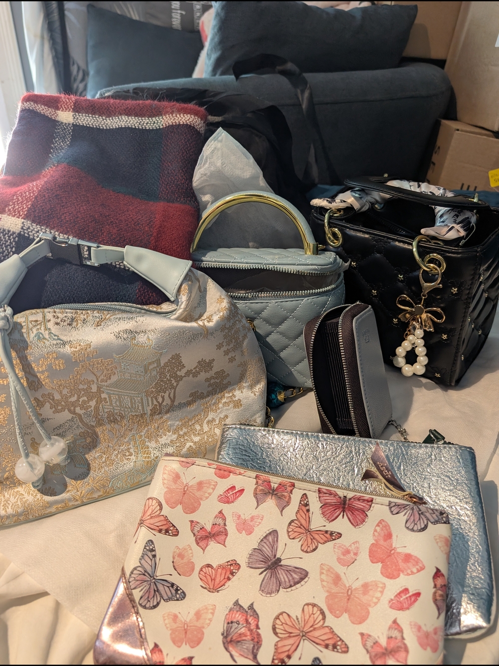 Mixed Box Of Handbags Plus